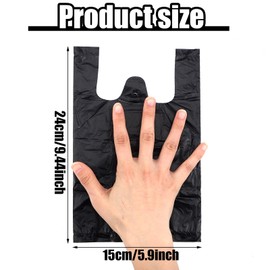 Fullhawl 700 Pcs Personal Disposal Bags, Sanitary Napkin Bags Black Little Waste Bags Women Personal Disposal Tie Bags Sanitary Waste Bags with Handles for Sanitary