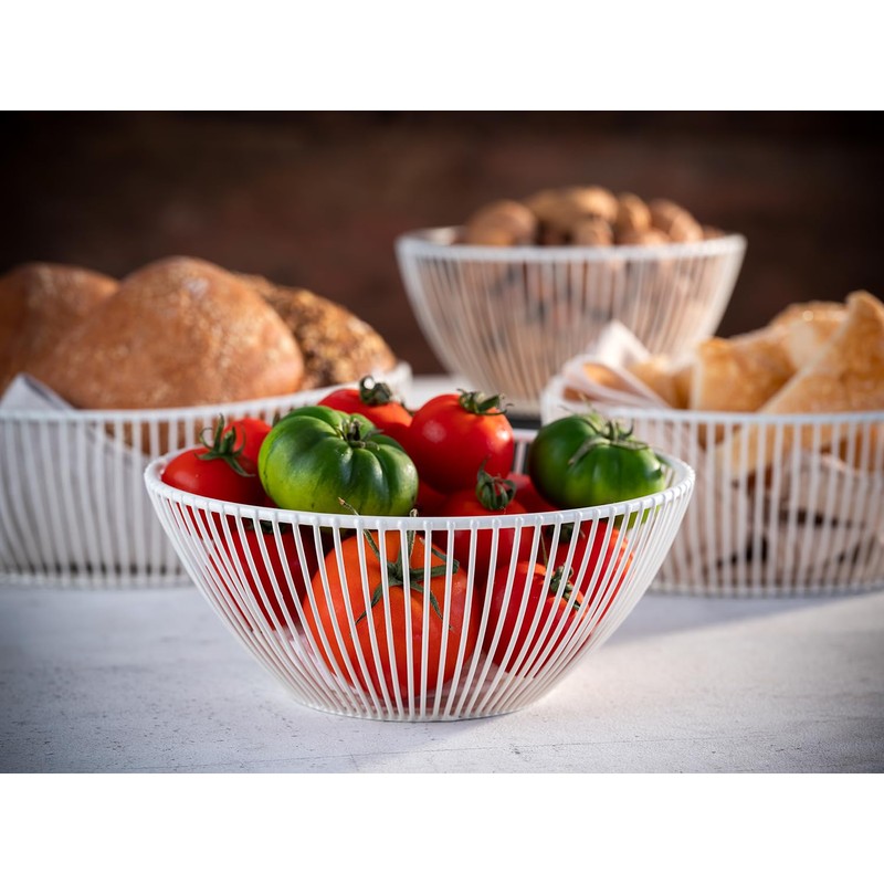 APS Savart 30426 Basket in Whisper White Diameter 20 cm