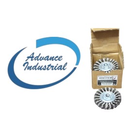 Anchor Knot WheelBrush 4in Diameter Stainless Steel .014in Wire 4K58S.1 Box Of 5
