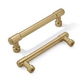 khtumeware 20 Pack 3-3/4 Inch(96mm) Champagne Bronze Cabinet Pulls Satin Brass Cabinet Handles Gold Kitchen Cabinet Hardware for Cupboard Drawer Pulls Dresser Handle