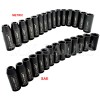 Cal-Hawk 28 pc 1/2"Dr. 6 POINT Deep Impact Socket Chrome Vanadium CRV Set SAE & Metric