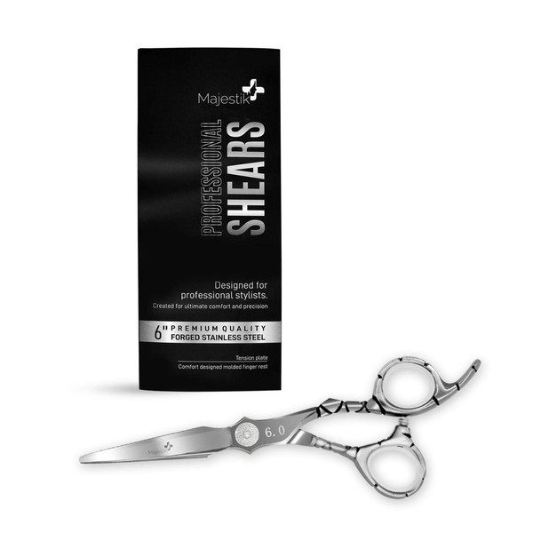 Professional Hairdressing Scissors Super Sharp 6" Razor Forged Stainless Steel with Fine Adjustment Screw