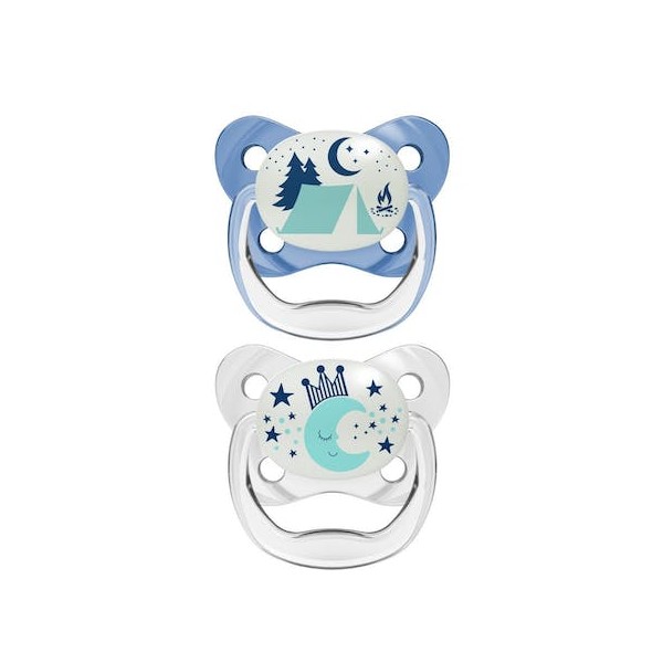 Dr. Brown’s PreVent Orthodontic Night Soother (6-18m) – Boy 2pcs