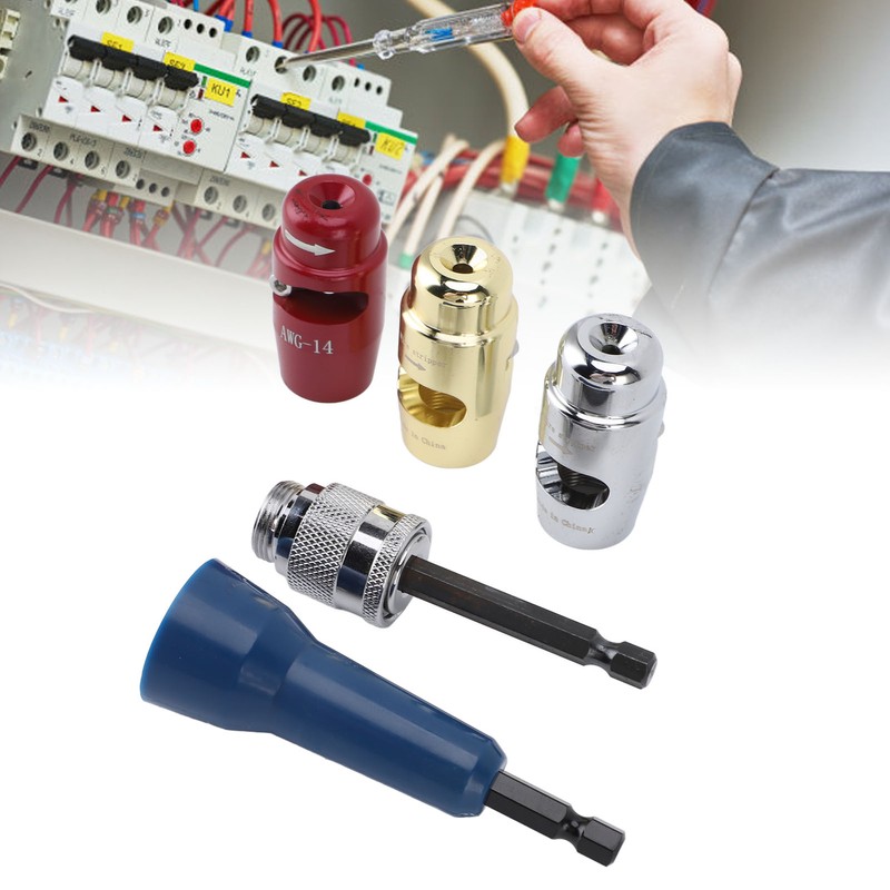 Wire Stripping and Twisting Tool Aluminum Portable Drill Wire Stripper