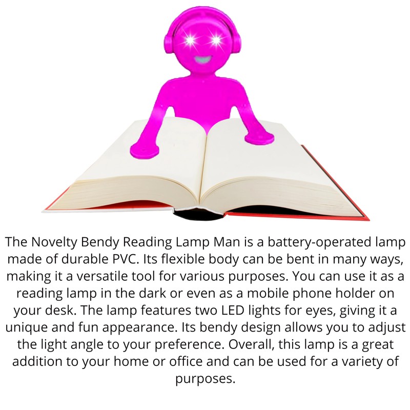 Lizzy Flexible Novelty Reading Lamp 16.2cm | Portable Reading Light