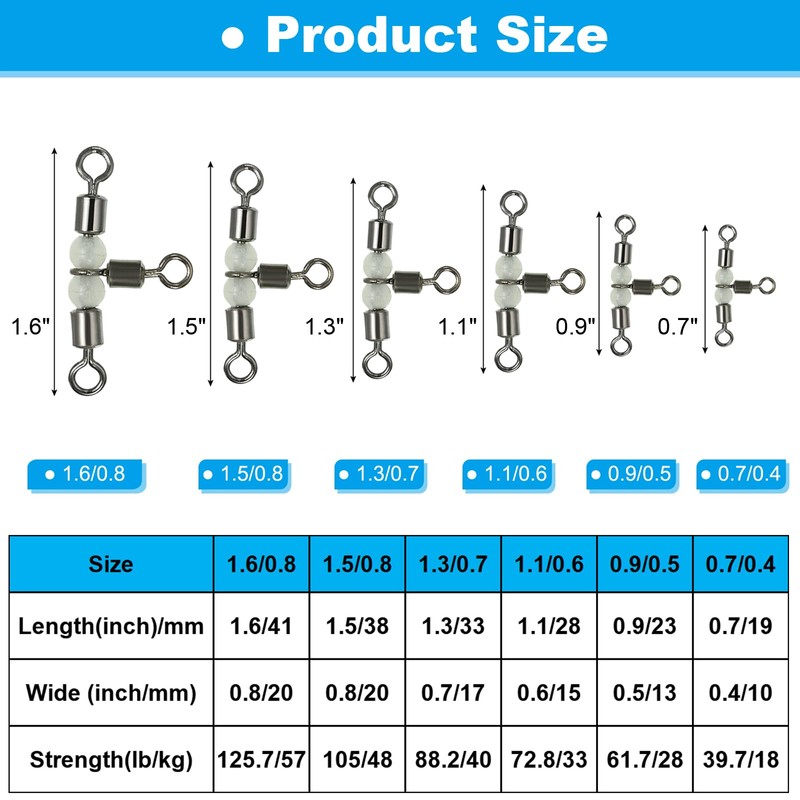 PATIKIL 20 Pack 3-Way Swivel 0.9x0.5 Inch Cross Line T-Turn