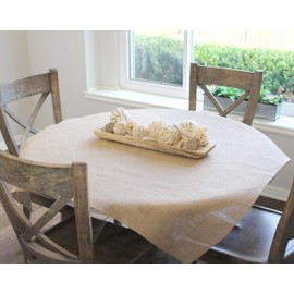 CleverDelights 48 Inch Burlap Squares - 3 Pack - Premium Jute Burlap Fabric - Finished Edges - 48" x 48"