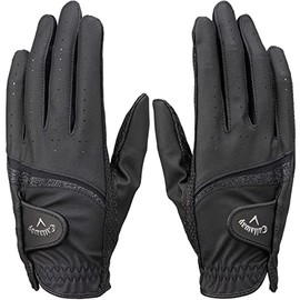 Callaway Style DUAL WMS BLK 20 23 Gloves (20 cm) For Both Hands, Black, Women's