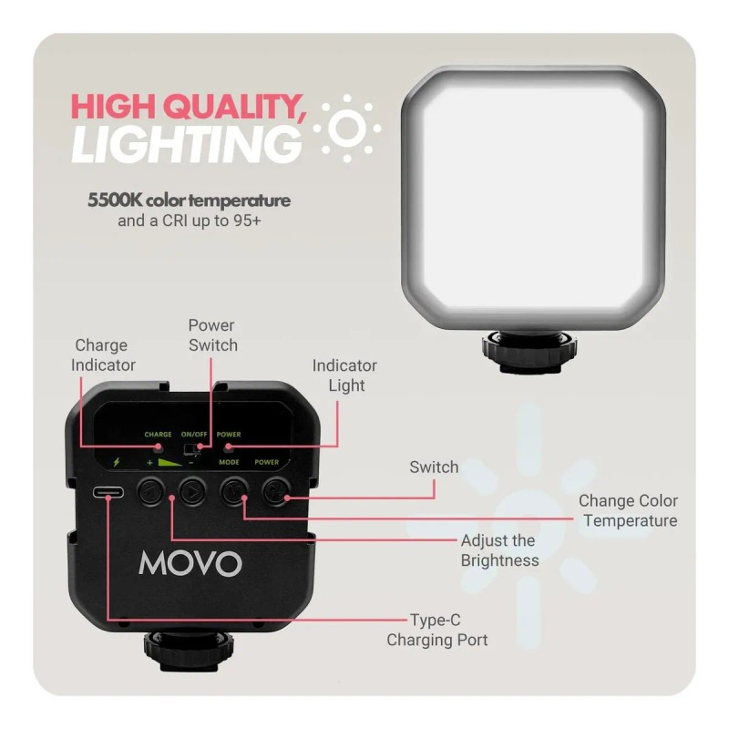 Kit De Video Del Creador De Contenido De Movo Con