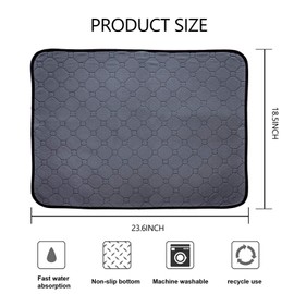 Guinea Pig Cage Liners, LWYMX 17''X24'' Washable Guinea Pig Pee Pads, Non Slip Reusable Super Absorbent Guinea Pig Training Mat Bedding Fleece for Small Animals Hamster Rabbit Chinchilla Rat, 2Packs