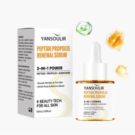 YANSOULIR Peptide Propolis Renewal Serum 3-in-1 Power Anti-Wrinkle Firming Shrink Pores Balance Sebum Suitable for All Skin Types 50ml