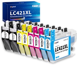 Zoyood LC421XL LC-421XLVAL Cartridges Value Pack Compatible with Printer Cartridges Brother LC421 LC-421VAL LC421VAL LC-421XL LC421XLVAL Multipack for Brother DCP-J1050DW DCP-J1140DW MFC-J1010DW (Pack