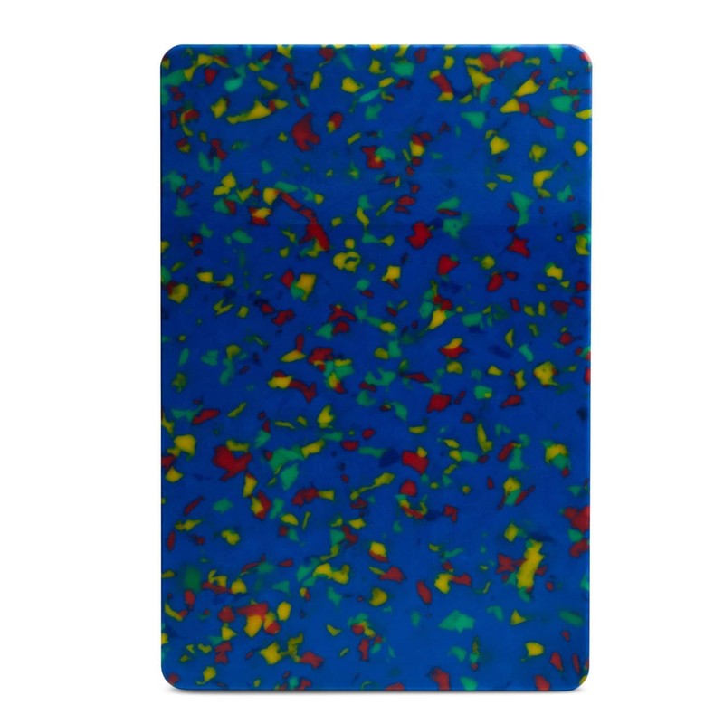 Core Kitchen Rainbow Confetti on Blue 8 x 12 Inch
