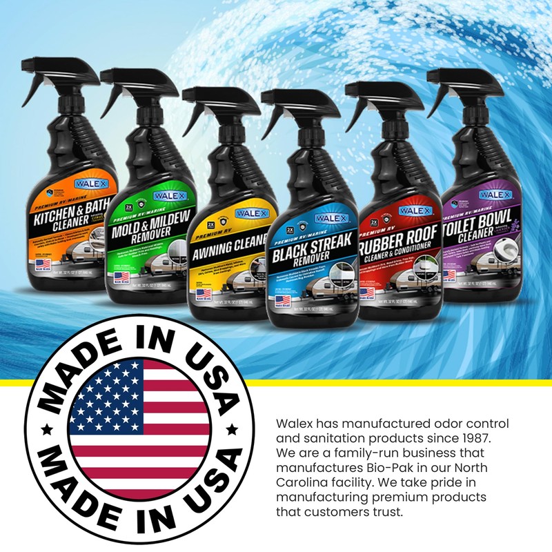 Walex RV Awning Cleaner - Safe for Vinyl & Fabric,