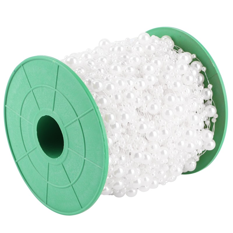 Faux Pearl Bead String Artificial Beading Accessories DIY Bouquet Clothes
