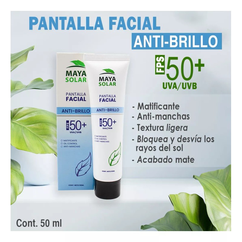 Maya Solar Protector Solar Facial Mineral Maya Solar Anti Brillo