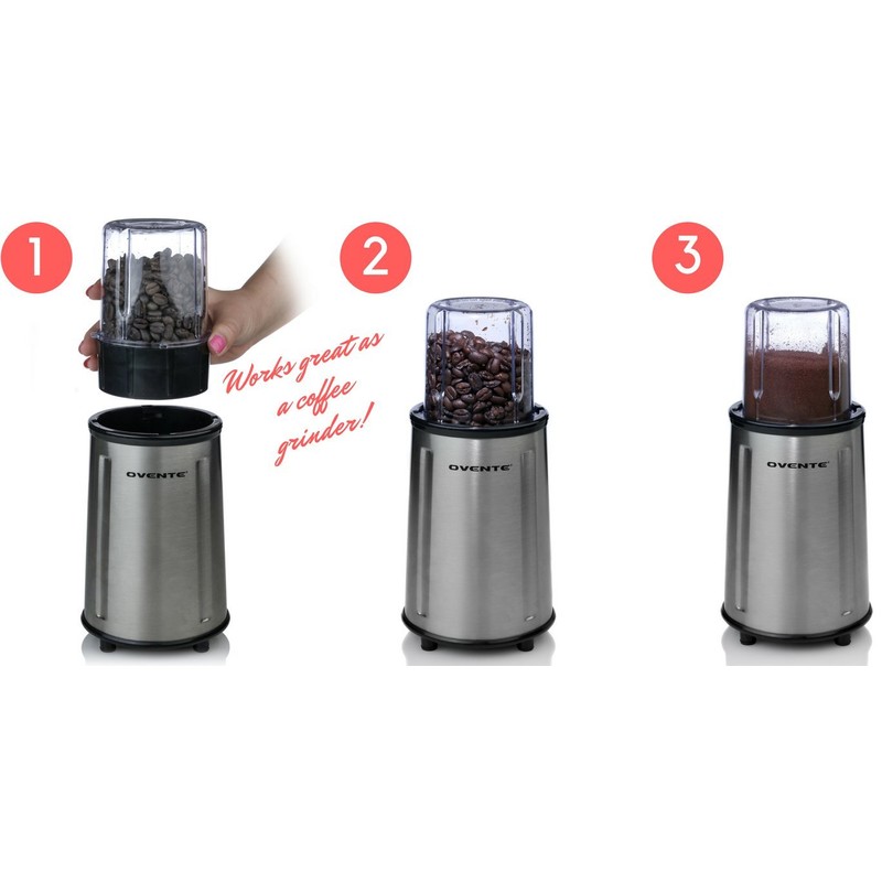 Ovente HS517 17 Piece All-Purpose Flash Blender Set, Stainless Steel