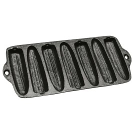 Bayou Classic Cast Iron Cornbread Pan Black