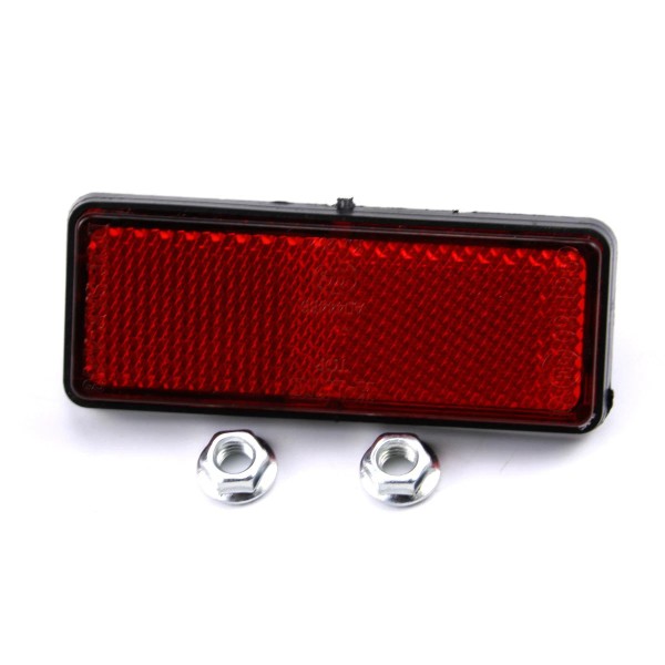 Unbranded Red Rear Rectangular Reflector for 50cc-250cc 110cc 150cc ATV