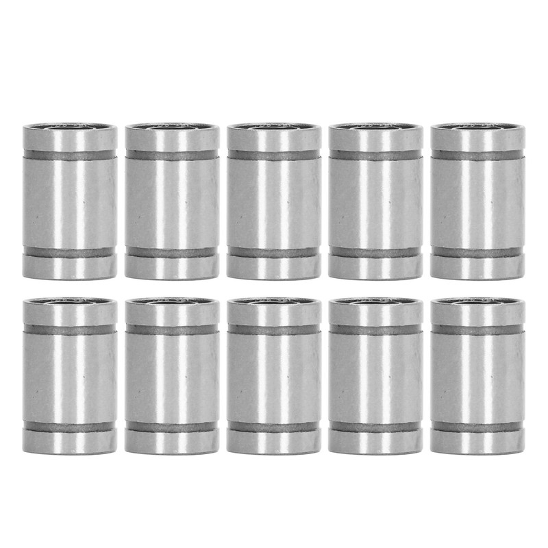 10Pcs Linear Motion Bearing Alloy Steel 6mm ID 12mm OD