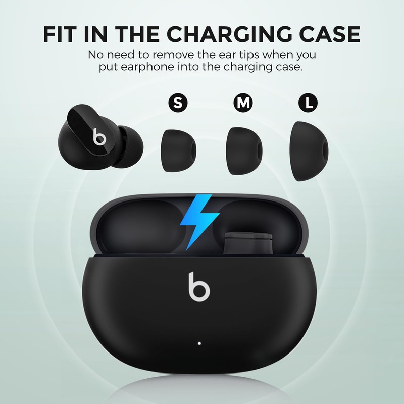AhaStyle Ear Tips for Beats Studio Buds/Powerbeats Pro 2/Solo Buds/Fit