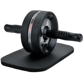 Ab Roller Wheel, Abs Workout Equipment for Abdominal Core Strength Training, Wide Roller with Non-slip Grip, Home Gym Fitness Equipment for Core Workout with Knee Pad, Exercise Wheel for Men and Women