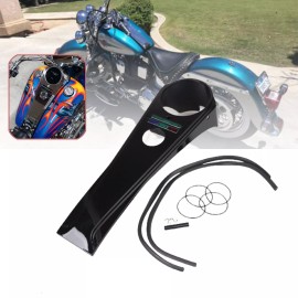 Unbranded Black Long Dash Panel ABS Plastic Fits For Harley Dyna Softail Springer FXSTS