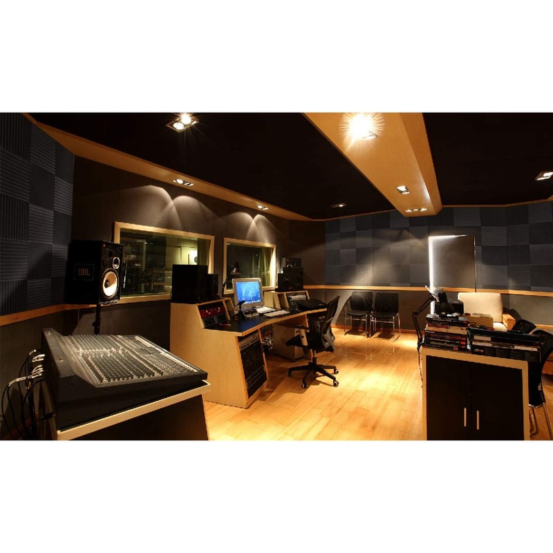 Focusound 80 Pack Acoustic Foam Panels 1" x 12" x