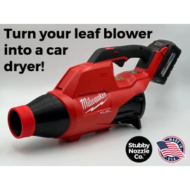 Stubby Nozzle Co. STUBBY Car Drying Nozzle for Milwaukee M18 Fuel Leaf Blowers - Single Battery (2724-20 and 2728-20)