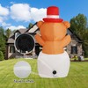 InfleasJoiy 4FT Outdoor Inflatable Decoration with LED Lights, Holiday Celebration
