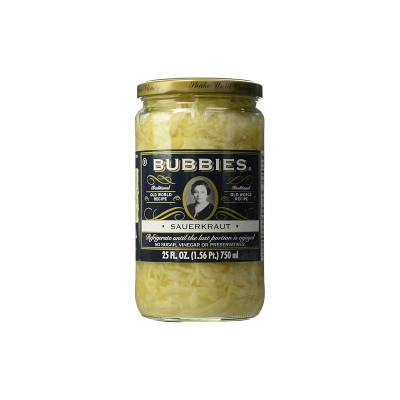 New! Bubbies Sauerkraut | Non GMO, No Sugar, Vinegar,or Preservatives!
