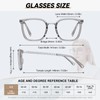 AABV Oversized Square Nearsighted Reading Glasses for Women Ladies,Blue Light