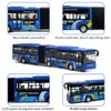 crelloci City Bus Toy for Kids, Die Cast Alloy Pull