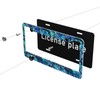 Faux Abalone License Plate Frame Abstract Blue License Plate Frames