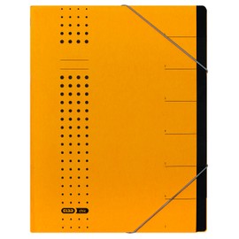 Elba Chic Folder A4 Cardboard 7 Compartments Yellow