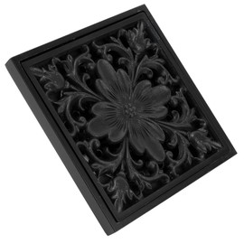 Drenaje de Piso de latón Antiguo de Desagüe del Piso la Ducha, Tapa del desagüe del Piso, del desagüe del baño Rejilla (Negro)