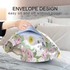 KEEPREAL Beautiful Flowers Bunny Satin Pillowcase for Hair and Skin