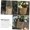WHAMVOX Elegant Woven Storage Basket Set Plant Basket Desktop Organizer