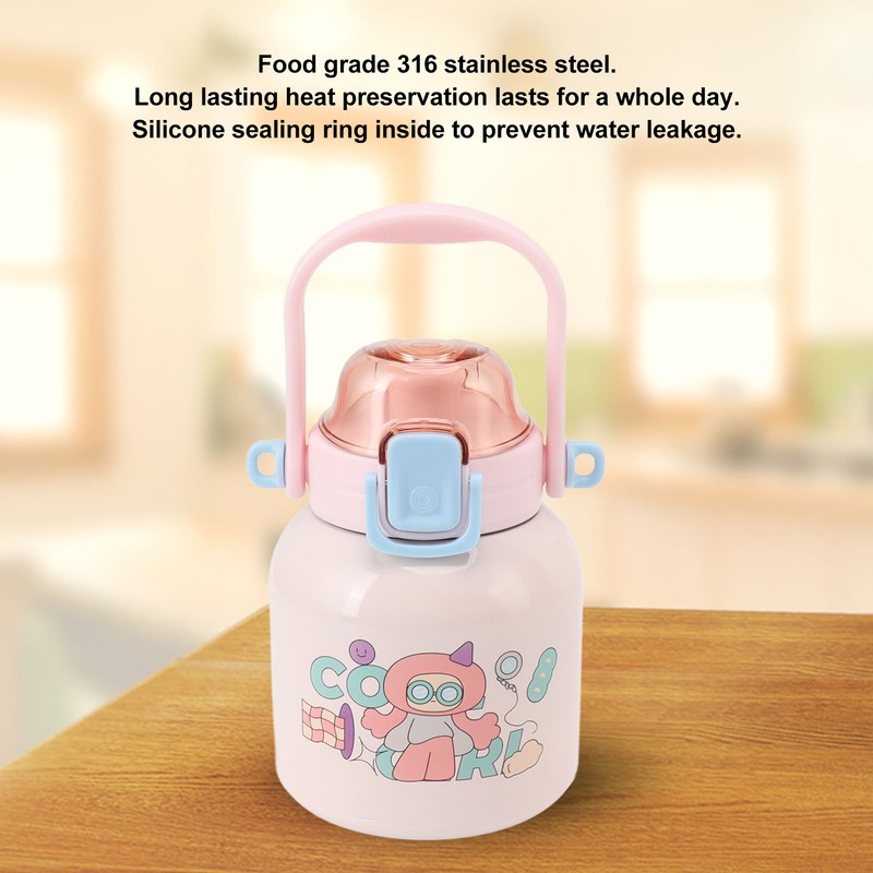 Insulated Water Bottle 680ml Capacity Stainless Steel Tea Flask for