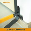 MANUFORE 4pcs Pry Bar Nail Puller Set, 12” Flat Pry