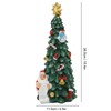 Christmas Tree Statue Durable Fadeless Resin Christmas Tree Figurine Exquisite