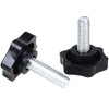 4 Stück Sternförmige Rändelschrauben, M8 × 40 mm Sternmutter, Rotationsmechanische