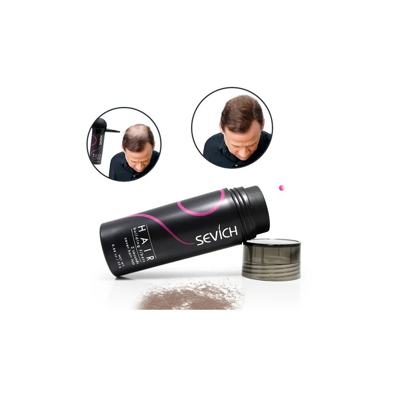 Sevich 25gr. Bote Fibras Capilares Calvicie Cabello Barba F