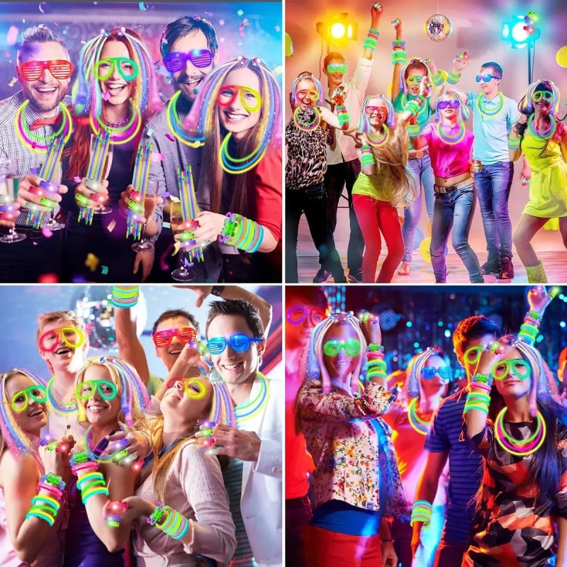 264pzs Juegos Luminosos Neón Luz Eventos Regalo Fiesta Boda