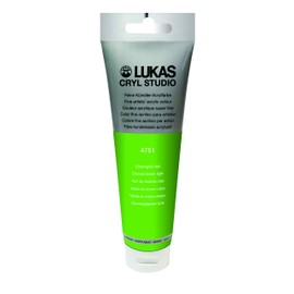 Lukas Cryl Studio 125 ml Premium Quality Acrylic Paint Light Chrome Green