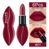 Cmaadu 6 Labiales Mate Fáciles De Aplicar Y Humectantes