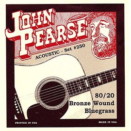 John Pearse 250 JP Bluegrass Guitar Set - Bronze
