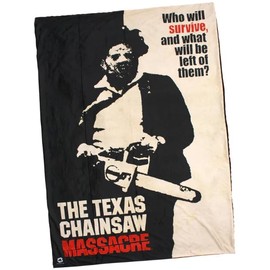 Creepy Co. Texas Chainsaw Massacre Leatherface Who Will Survive Throw Blanket 40""x60"" Horror, 40533512094230