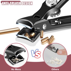 FUMAX Large Nail Clippers for Seniors, Anti-Splash Toenail Clippers for Thick Toenails Nails, Mess Free Toe Nail Clippers with Catcher, Nail Cutter with Wide Jaw for Men Women-Black