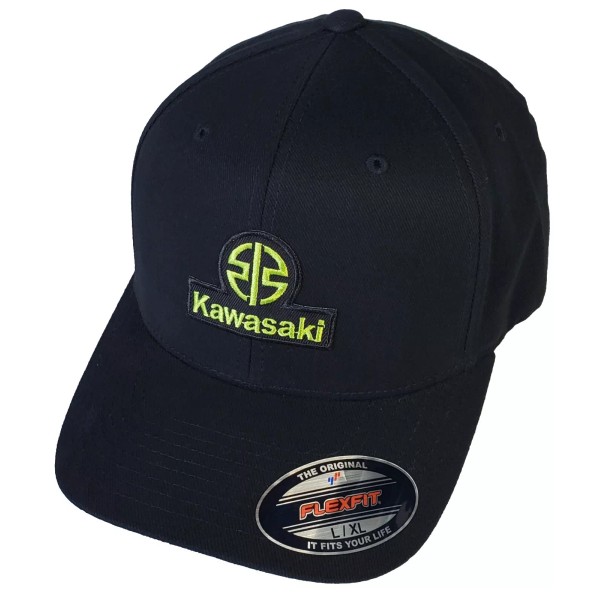 Flexfit Kawasaki New Logo Patch Flexfit 6377 Brushed Twill/Black L/XL